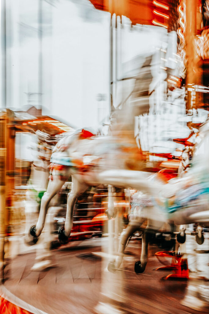 Draaimolen in beweging